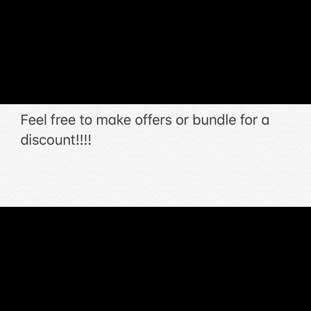 Accepting reasonable offers 😊